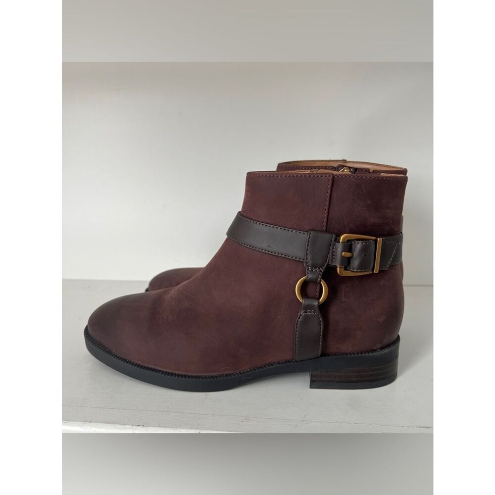 Vionic rhiannon Ankle Boots Brown Zip Up Size 6.5